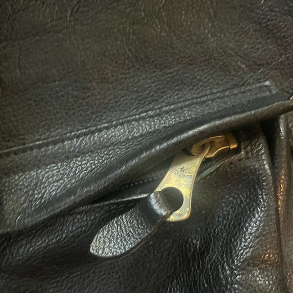 Il Bisonte black leather backpack vintage  made in Italy